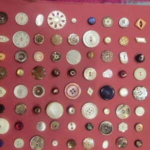 Vintage button collection tons more not shown